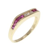 K18YG ルビー リング 0.56CT