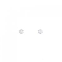 PT ソリティア ダイヤモンド ピアス 0.30CT