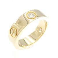 カルティエ ラブ ハーフダイヤ リング