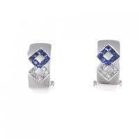 K18WG サファイヤ ピアス 0.50CT