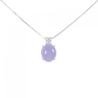 PT ラベンダーヒスイ ネックレス 5.05CT