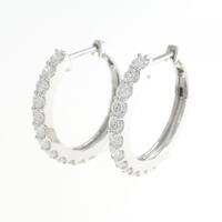 【新品】PT ダイヤモンド ピアス 0.806CT