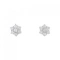 PT フラワー ダイヤモンド ピアス 1.00CT