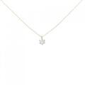 K18PG ソリティア ダイヤモンド ネックレス 0.10CT