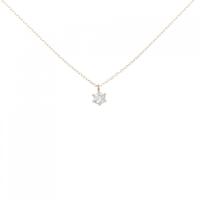 K18PG ソリティア ダイヤモンド ネックレス 0.10CT