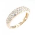 K18PG パヴェ ダイヤモンド リング 0.58CT