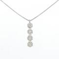K18WG ダイヤモンド ネックレス 1.06CT