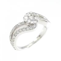 K18WG ダイヤモンド リング 0.49CT