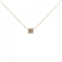 K18YG ダイヤモンド ネックレス 0.18CT