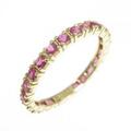 K18YG フルエタニティ ルビー リング 1.00CT