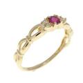 K18YG ルビー リング