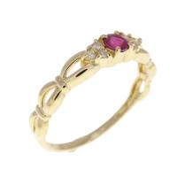 K18YG ルビー リング