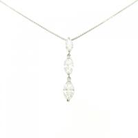 PT スリーストーン ダイヤモンド ネックレス 1.600CT