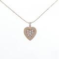 K18PG ハート ダイヤモンド ネックレス 0.11CT