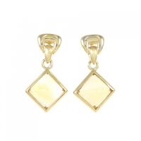 K18YG シトリン ピアス 7.35CT