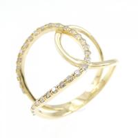 K18YG ダイヤモンド リング 0.20CT