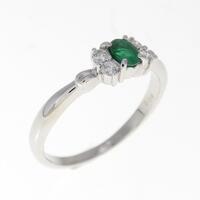 PT エメラルド リング 0.18CT