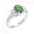 PT グリーンガーネット リング 0.83CT