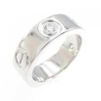 カルティエ ラブ ハーフダイヤ リング