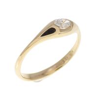 K18YG ダイヤモンド リング 0.12CT