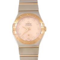 【新品】オメガ コンステレーションブラッシュ RGコンビ・12P SSxPG クォーツ