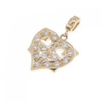 ローリーロドキン ハート ダイヤモンド ペンダント