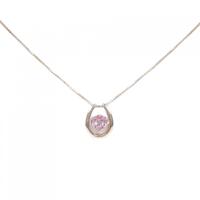 K18PG サファイヤ ネックレス 0.672CT 拡散処理未検査