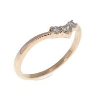 K18PG ダイヤモンド リング 0.13CT