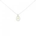 K18WG ダイヤモンド ネックレス 0.16CT