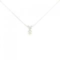 K18WG ダイヤモンド ネックレス 0.38CT