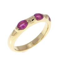 K18YG ルビー リング 0.77CT