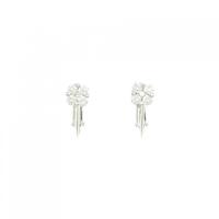 K18WG ダイヤモンド イヤリング 0.50CT