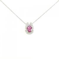 PT ルビー ネックレス 0.78CT
