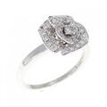 750WG ダイヤモンド リング 0.35CT