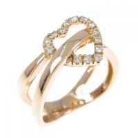 K18PG ハート ダイヤモンド リング 0.11CT