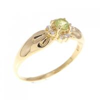 K18YG ペリドット リング