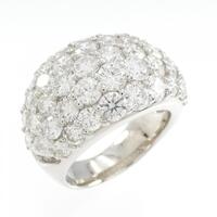 PT パヴェ ダイヤモンド リング 5.45CT
