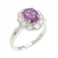 PT 非加熱 サファイヤ リング 1.370CT