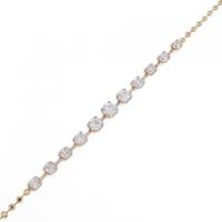 K18PG ダイヤモンド ブレスレット 0.30CT