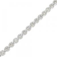 K18WG ダイヤモンド ブレスレット 1.00CT