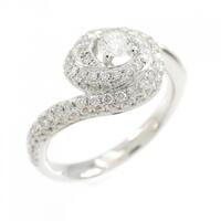 K18WG ダイヤモンド リング 0.65CT