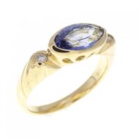 K18YG サファイヤ リング 1.46CT