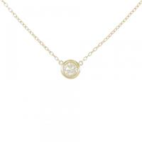 K18YG ソリティア ダイヤモンド ネックレス 0.321CT