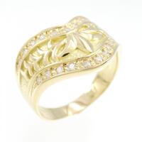 K18YG ダイヤモンド リング 0.30CT