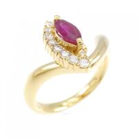 K18YG ルビー リング 0.52CT