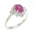 PT ルビー リング 0.88CT