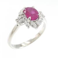 PT ルビー リング 0.88CT