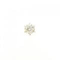 【リメイク】K18YG ソリティア ダイヤモンド 0.607CT 片耳