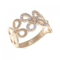 K18PG ダイヤモンド リング 0.18CT