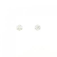 PT ソリティア ダイヤモンド ピアス 0.64CT